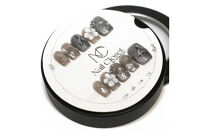 ネイルチップ　ショート【星霞】Sサイズ　Antellijan大宮ネイルサロンのハンドメイド　S4-S