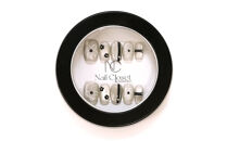 ネイルチップ　ミディアム【夜咲】Sサイズ　Antellijan大宮ネイルサロンのハンドメイド　M6-S