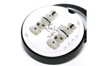 ネイルチップ　ミディアム【夜咲】Lサイズ　Antellijan大宮ネイルサロンのハンドメイド　M6-L