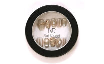 ネイルチップ　ミディアム【沙華】Sサイズ　Antellijan大宮ネイルサロンのハンドメイド　M8-S