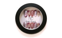 ネイルチップ　ロング【恋色パルフェ】XSサイズ　Antellijan大宮ネイルサロンのハンドメイド　L2-XS