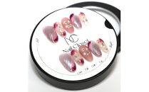 ネイルチップ　ロング【恋色パルフェ】Lサイズ　Antellijan大宮ネイルサロンのハンドメイド　L2-L