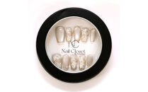 ネイルチップ　ロング【金木淡花】Sサイズ　Antellijan大宮ネイルサロンのハンドメイド　L5-S