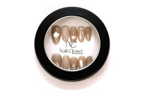 ネイルチップ　ロング【月砂】XSサイズ　Antellijan大宮ネイルサロンのハンドメイド　L4-XS