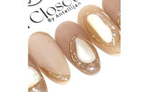 ネイルチップ　ロング【月砂】Sサイズ　Antellijan大宮ネイルサロンのハンドメイド　L4-S