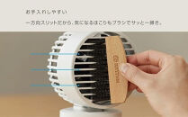 リズム&nbsp;大風量2重反転ファン搭載卓上ファン&nbsp;Silky&nbsp;Wind&nbsp;Mini&nbsp;ライトグレー　【11100-1820】