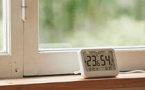 リズム&nbsp;高精度デジタル温湿度計&nbsp;COMFOMETER&nbsp;ダークグレー　【11100-1845】