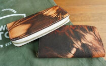 ラウンドファスナーウォレット（長財布）&nbsp;オフホワイト×シルバーファスナー　