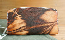 ラウンドファスナーウォレット（長財布）&nbsp;オフホワイト×シルバーファスナー　