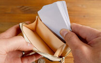 ラウンドファスナーコインケース（小銭入れ）&nbsp;ブラック×シルバーファスナー　