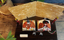 ひな人形　親王飾　朱（あかね）　