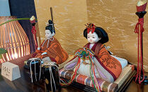 ひな人形　親王飾　朱（あかね）　