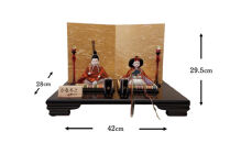 ひな人形　親王飾　朱（あかね）　