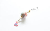 木目込みストラップ　猫　