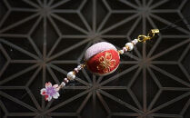 木目込みストラップ　桜　