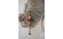 木目込み簪　猫　