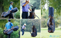 【藤巻百貨店×小山ゴルフバック製作所】キャディバッグ&nbsp;CB-02-T&nbsp;＜コーデュラナイロン×栃木レザー＞　【11100-0977】