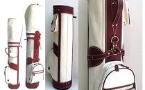 【小山ゴルフバック製作所】キャディバッグ&nbsp;CB-10&nbsp;＜帆布×牛本革＞　【11100-0994】