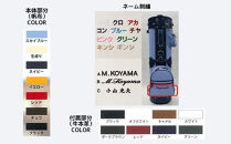 【小山ゴルフバック製作所】キャディバッグ&nbsp;CB-10-D&nbsp;＜帆布×牛本革＞　【11100-0995】