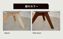 PUFFBO（パフボ）Sサイズ＜座面：ダークグレー×脚：ナチュラル＞　