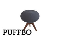 PUFFBO（パフボ）Sサイズ＜座面：ダークグレー×脚：ダークブラウン＞　