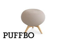 PUFFBO（パフボ）Lサイズ＜座面：ベージュ×脚：ナチュラル＞　
