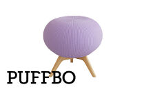 PUFFBO（パフボ）Lサイズ＜座面：ラベンダー×脚：ナチュラル＞　