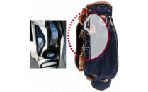 ハンドメイド高密度ツイルナイロンキャディバッグ≪グリーン&nbsp;×&nbsp;ブラウン≫　