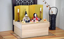 江戸木目込人形　雛人形【優春雛】桐箱飾り