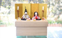 江戸木目込人形　雛人形【優春雛】桐箱飾り