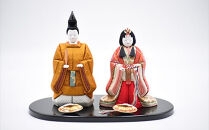 江戸木目込人形　雛人形【陽光雛】小判台飾り　