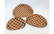 （障害者が作るハートフルグッズ）木里結インテリアトレイ3枚セット