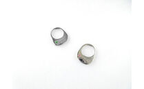 ジュエリームナカタ　【5月&nbsp;エメラルド】&nbsp;ベビーリング　～ASAHI～（スタイ&nbsp;モチーフ）　シルバー製／チェーンなし