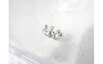 ジュエリームナカタ　【8月&nbsp;ペリドット】&nbsp;ベビーリング　～ミルククラウン～（ハートエタニティ）　シルバー製／チェーンなし