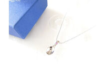 ジュエリームナカタ　【12月&nbsp;タンザナイト】&nbsp;ベビーリング　～ベビースプーン～　シルバー製／ステンレスチェーン付