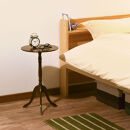 【完成品でお届け】クラシックサイドテーブル（ブラック）サイドテーブル&nbsp;コーヒーテーブル&nbsp;丸&nbsp;木製&nbsp;サブテーブル&nbsp;ベッド&nbsp;サイド&nbsp;テーブル&nbsp;ソファテーブル&nbsp;ミニテーブル&nbsp;円形&nbsp;ラウンド&nbsp;机&nbsp;寝室&nbsp;TKANBL500327-0-BK