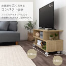 【完成品＋設置付き】[&nbsp;幅80cm&nbsp;]&nbsp;キャスター付きテレビ台（ウォールナット）テレビ台&nbsp;ローボード&nbsp;移動式&nbsp;30インチ&nbsp;80cm&nbsp;幅&nbsp;薄型&nbsp;テレビボード&nbsp;北欧&nbsp;テレビラック&nbsp;tv台&nbsp;オープンラック&nbsp;TKONVB018123-0-WAL