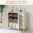 【完成品でお届け】キャビネット〔Aタイプ〕（ホワイト）キャビネット&nbsp;おしゃれ&nbsp;木製&nbsp;チェスト&nbsp;引き出し&nbsp;収納棚&nbsp;扉付き&nbsp;リビングボード&nbsp;ハイタイプ&nbsp;本棚&nbsp;幅90cm&nbsp;ラック&nbsp;木製&nbsp;TKANVB018120-0-WH