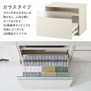 【完成品でお届け】[&nbsp;幅60cm&nbsp;]&nbsp;キューブボックス型テレビ台〔ガラスタイプ〕（ホワイト）キューブボックス&nbsp;引き出し&nbsp;扉付き&nbsp;テレビ台&nbsp;ロータイプ&nbsp;カラーボックス&nbsp;収納&nbsp;シェルフ&nbsp;ローボード&nbsp;LKANET300247-1-WH
