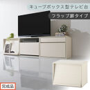 【完成品でお届け】[&nbsp;幅60cm&nbsp;]&nbsp;キューブボックス型テレビ台〔フラップ扉タイプ〕（ホワイト）キューブボックス&nbsp;扉付き&nbsp;テレビ台&nbsp;ロータイプ&nbsp;カラーボックス&nbsp;収納&nbsp;シェルフ&nbsp;ローボード&nbsp;コンパクト&nbsp;LKANET300247-0-WH