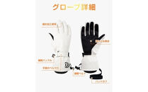 Arecomスキーグローブ　M　ブラック　