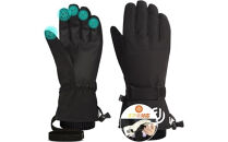 Arecomスキーグローブ　L　ブラック　