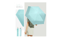 自動開閉折りたたみ傘&nbsp;6本骨　ライトグリーン　