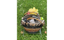 【ハンドメイド】君島アトリエ　紅籐かごバッグ（染紅籐コレクション&nbsp;彩のかご&nbsp;-&nbsp;あかね陽）