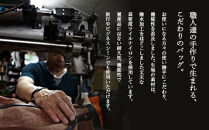 ハンドメイド　キャディバッグ・ボストンバッグ　セット　＜ネイビー×ライトブラウン＞　