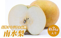 南水梨(約3kg:6玉～12玉)【2026年9月中旬以降発送予定】(さらしな青果)果物&nbsp;くだもの&nbsp;フルーツ&nbsp;旬&nbsp;梨&nbsp;なし&nbsp;ナシ&nbsp;長野県&nbsp;家庭用&nbsp;訳あり&nbsp;|&nbsp;&nbsp;梨&nbsp;南水梨&nbsp;オリジナル&nbsp;長野県産&nbsp;人気&nbsp;おすすめ&nbsp;なし&nbsp;ナシ&nbsp;フルーツ&nbsp;果物&nbsp;ジューシー&nbsp;シャキシャキ&nbsp;訳あり&nbsp;家庭用&nbsp;長野県&nbsp;長野市&nbsp;信州&nbsp;信濃&nbsp;ふるさと納税