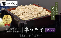 そば処やぶの半生そば　12人前&nbsp;|&nbsp;&nbsp;半生そば&nbsp;そば&nbsp;つゆ&nbsp;人気&nbsp;おすすめ&nbsp;麺類&nbsp;和食&nbsp;グルメ&nbsp;&nbsp;送料無料&nbsp;&nbsp;長野県&nbsp;長野市&nbsp;信州&nbsp;信濃&nbsp;ふるさと納税