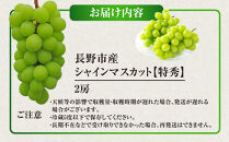 タマファーム　長野市産シャインマスカット【特秀】2房【2026年9月中旬以降出荷分】（タマファーム）&nbsp;|&nbsp;&nbsp;シャインマスカット&nbsp;ぶどう&nbsp;葡萄&nbsp;フルーツ&nbsp;果物&nbsp;家庭用&nbsp;人気&nbsp;おすすめ&nbsp;&nbsp;送料無料&nbsp;&nbsp;長野県&nbsp;長野市&nbsp;信州&nbsp;信濃&nbsp;ふるさと納税