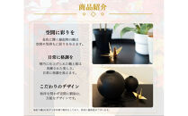 幸せを呼ぶ金の折り鶴&nbsp;１羽セット【木箱なし】