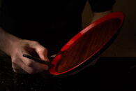 黒江塗&nbsp;7寸&nbsp;敷島盆&nbsp;栓